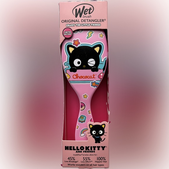 Hello Kitty Chocolat Wet Brush Limited Edition Detangler brush Collector NWT - Picture 2 of 6